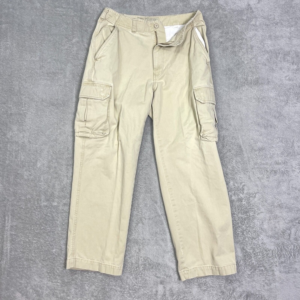 American Eagle‎ Outfitters Cargo Pants Mens 31 Cream Khaki Work Casual Utility